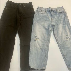 Old navy girls slouchy straight high rise jeans